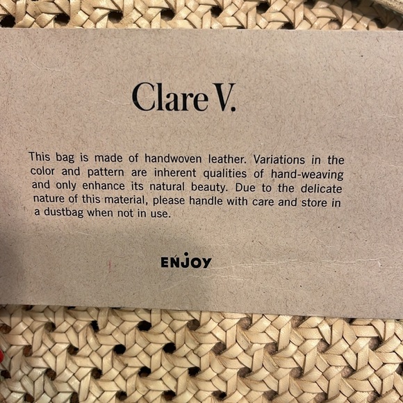 Clare V Petit Simple Tote rattan cream - Picture 6 of 7